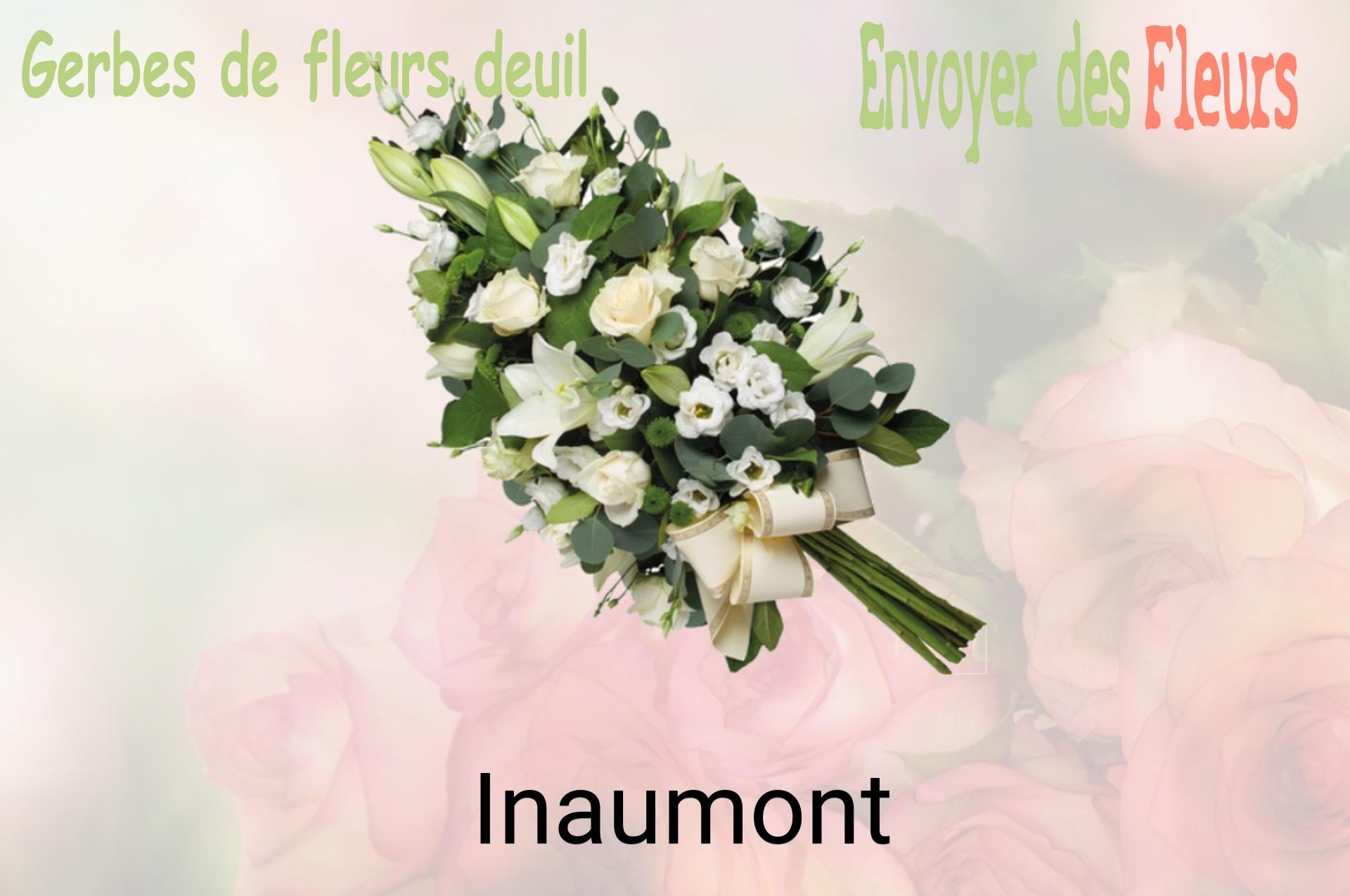 Gerbe de fleurs de deuil livrée à Inaumont